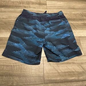Blue and Black Camo Swim Shorts Size
